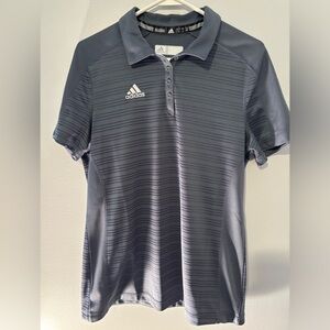 Adidas Women’s Size Large, gray 4 button, golf shirt